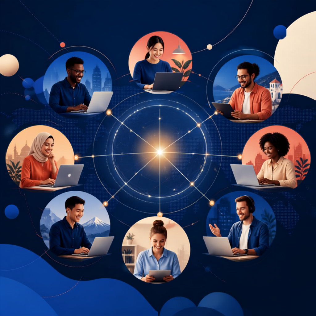Highlights recruitment agencies onboarding talent from various parts of the world
