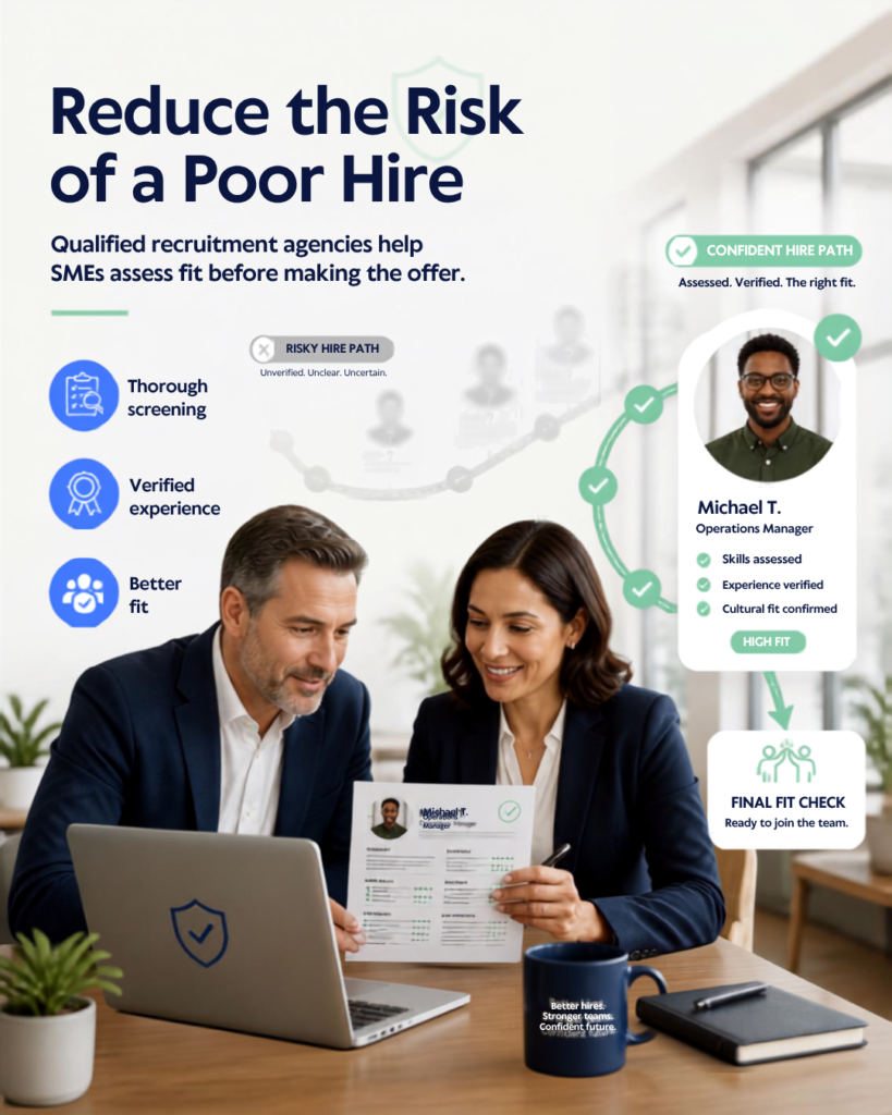 Two people sitting on a table and reviewing a resume